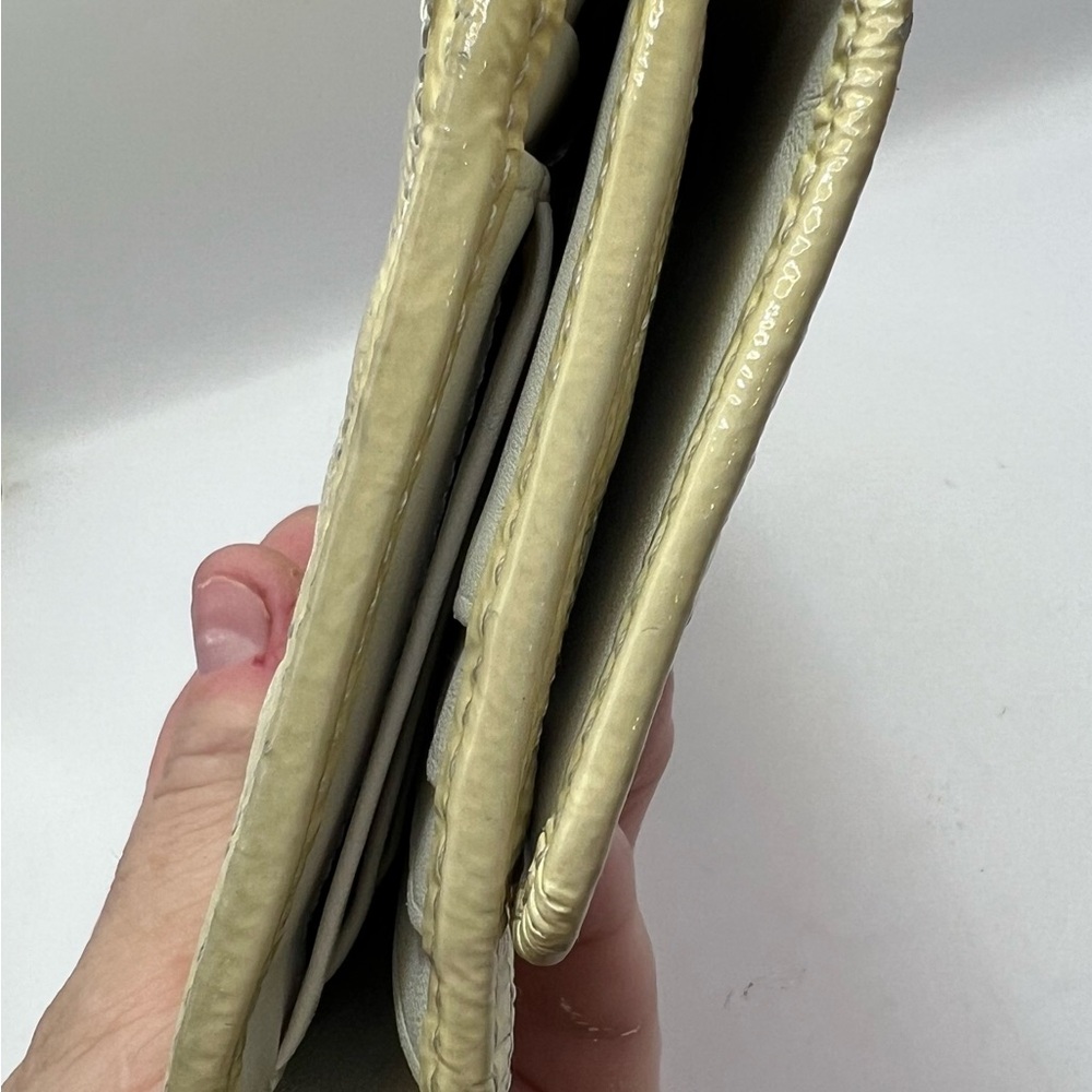 Coach Cream Embossed Wallet - Picture 5 of 10